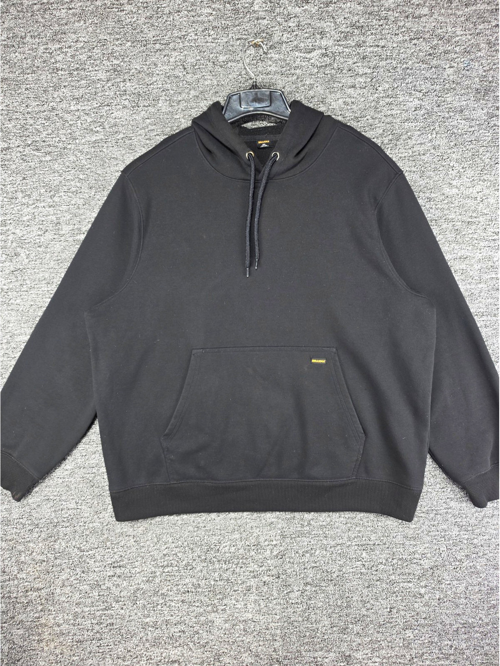 Brahma Black Logo Solid Fleece Pullover Hooded Hoodie Men's 2XL